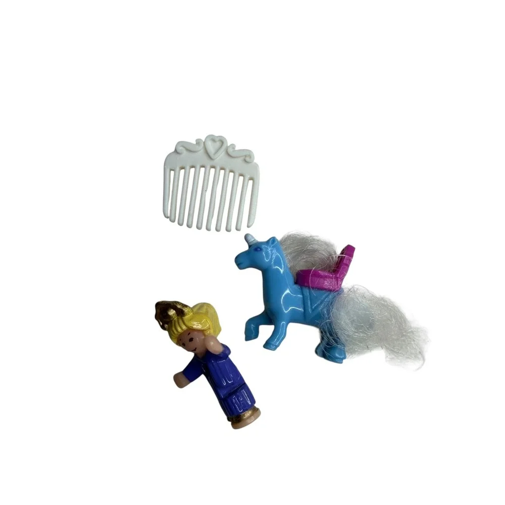 BLUEBIRD POLLY POCKET 1995‎ Meadow Pony Parade Compact COMPLETE